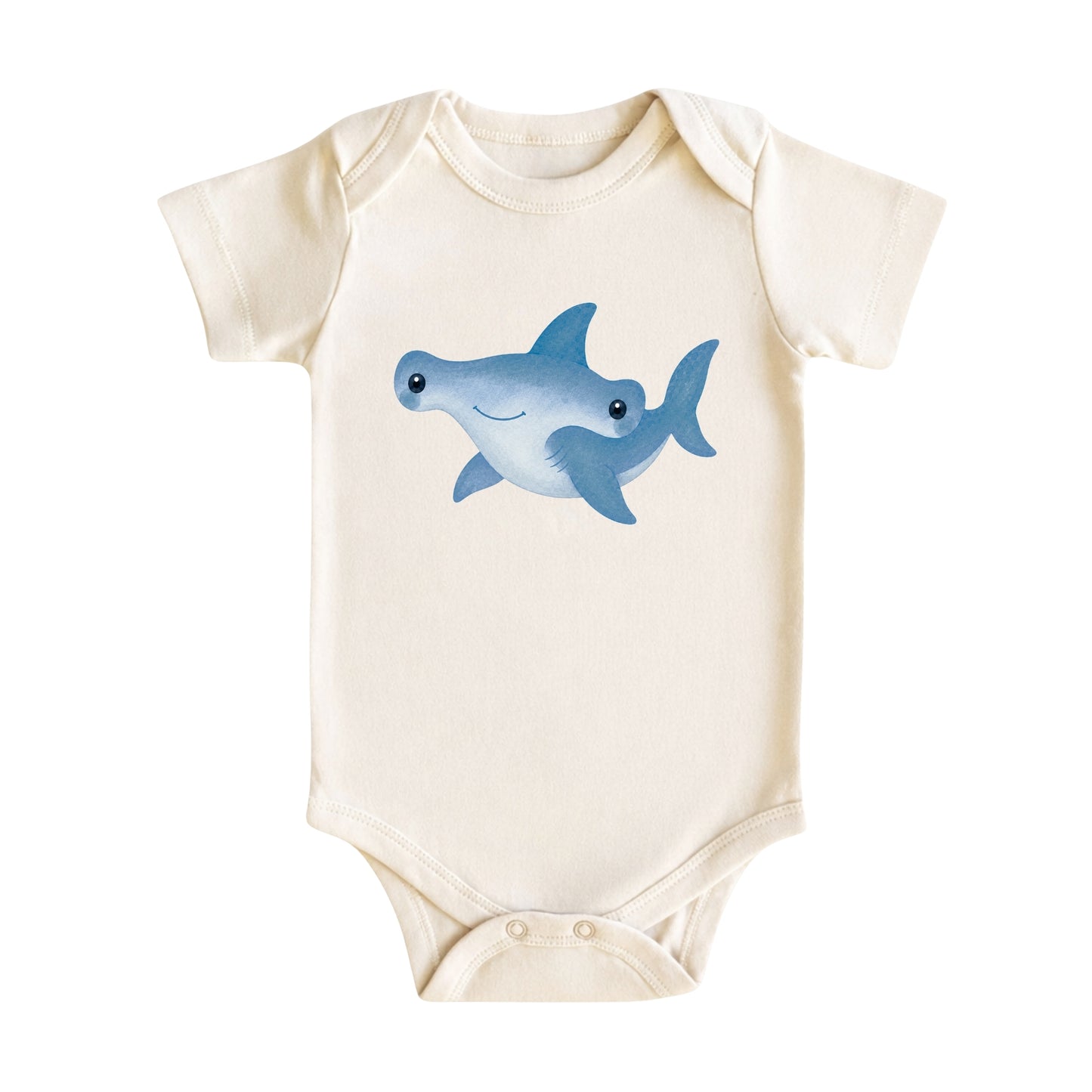 Watercolor Hammerhead Shark Baby Bodysuit