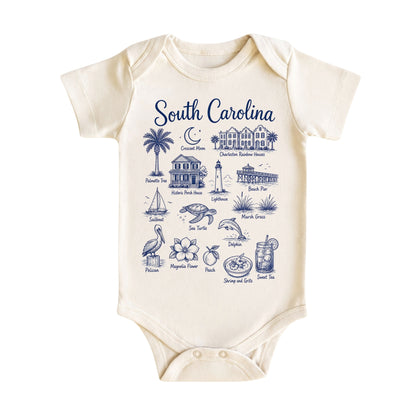 South Carolina Baby Bodysuit and T-Shirt