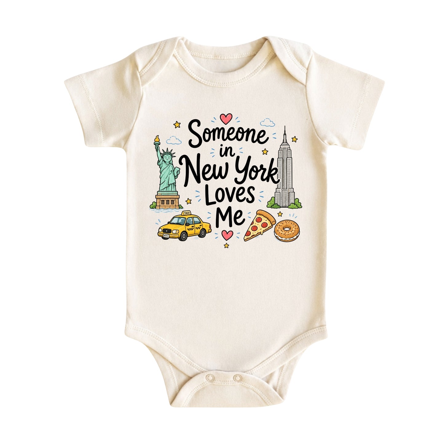 Someone in New York Loves Me Baby Bodysuit