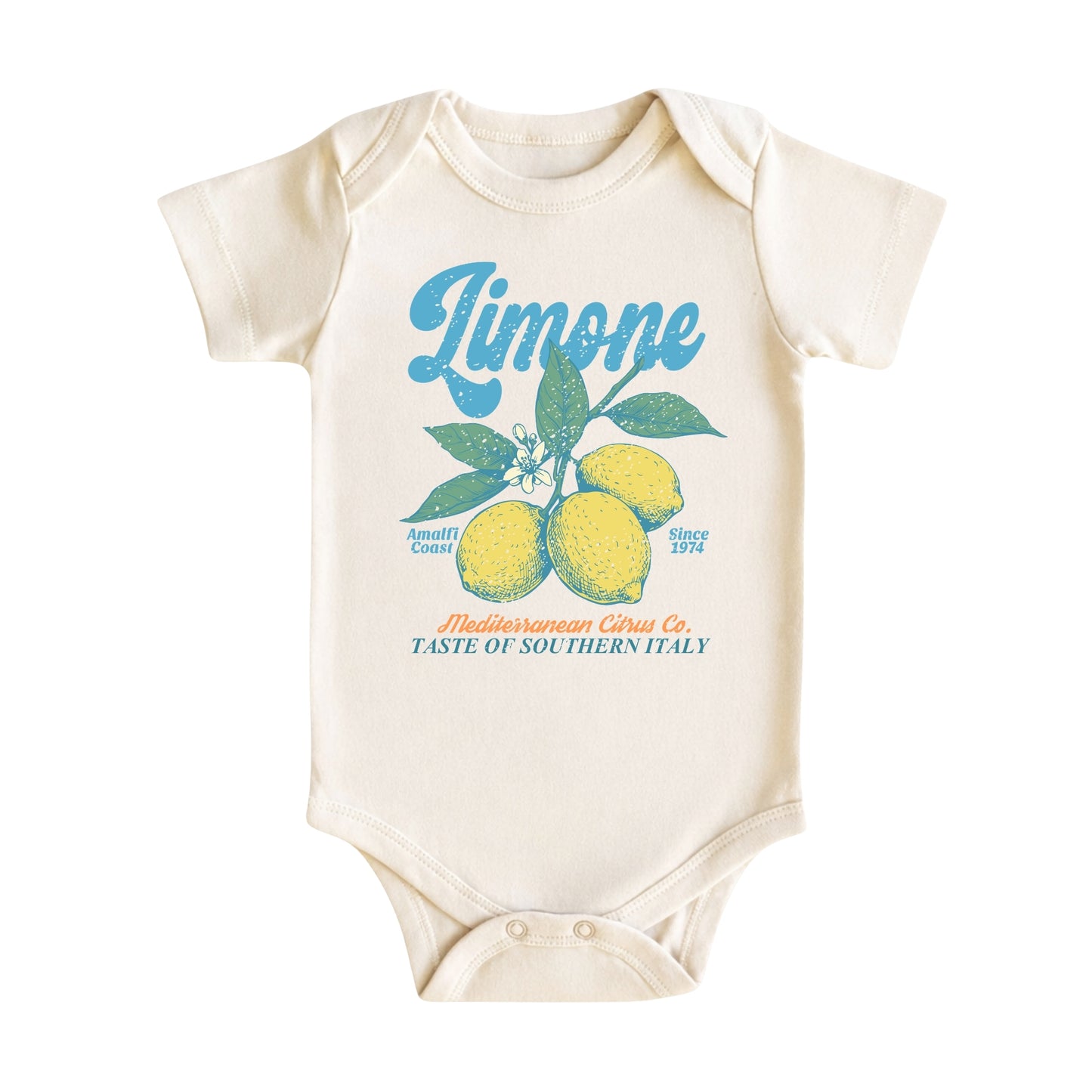 Vintage Italian Lemon Baby Bodysuit