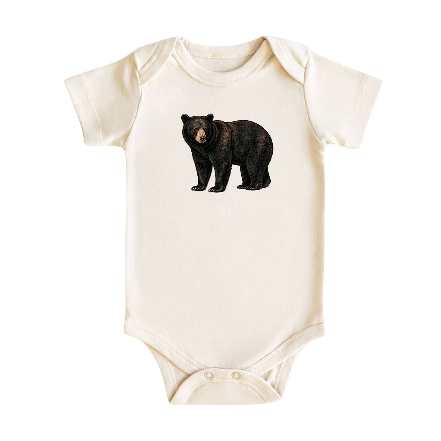 Black Bear Baby Bodysuit