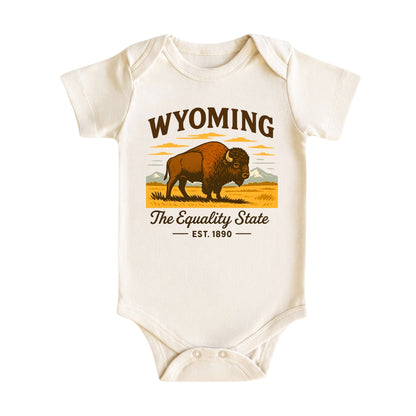 Wyoming Baby Bodysuit for Baby Boys and Girls