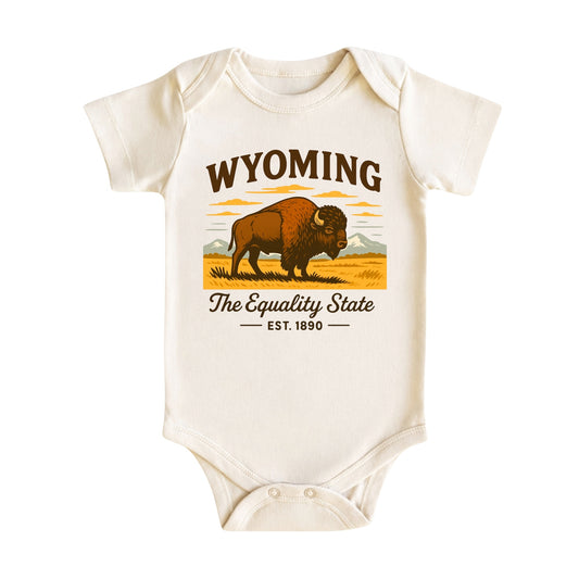 Wyoming Baby Bodysuit for Baby Boys and Girls