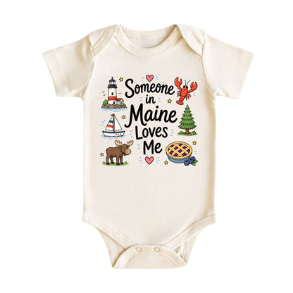 Someone in Maine Loves Me Kids T-Shirt