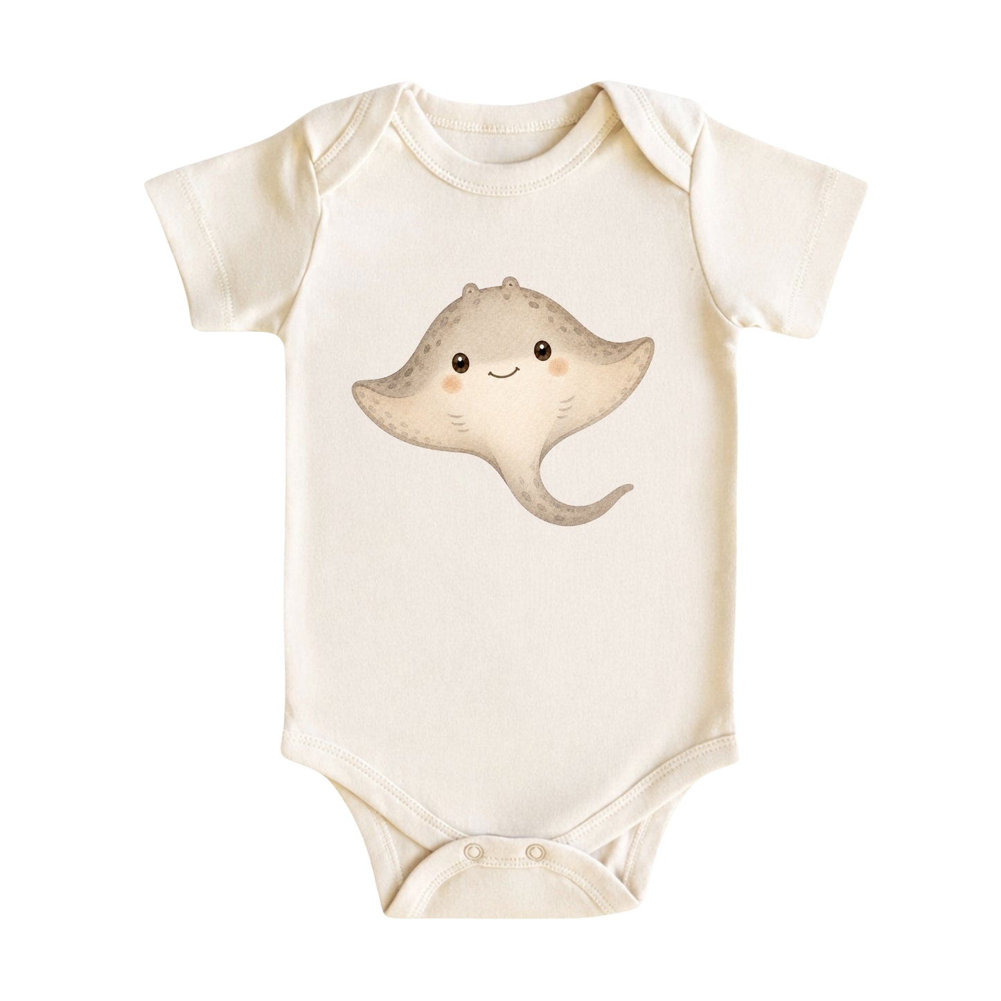 Watercolor Stingray Baby Bodysuit