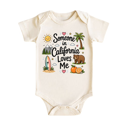 Someone in California Loves Me Baby Bodysuit