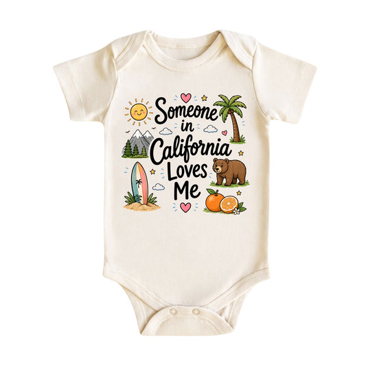Someone in California Loves Me Baby Bodysuit