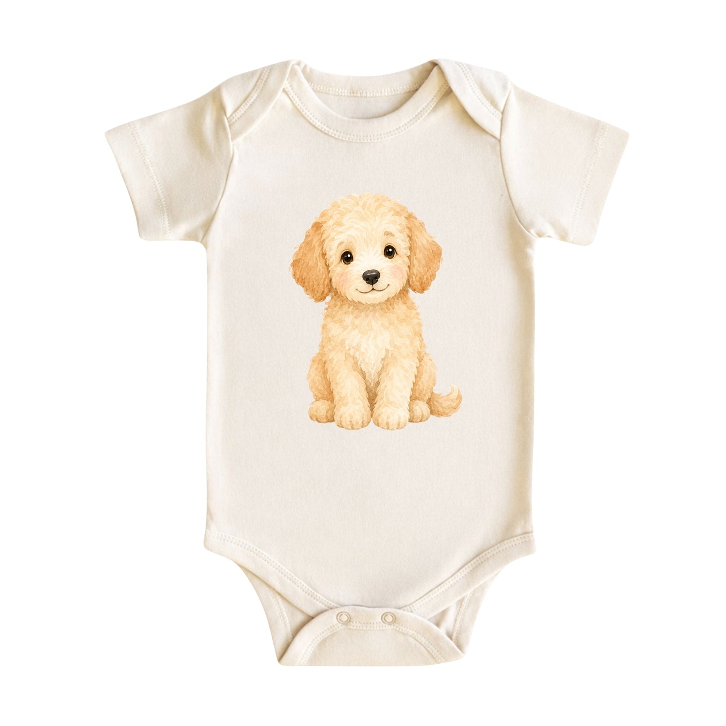 Watercolor Goldendoodle Baby Bodysuit