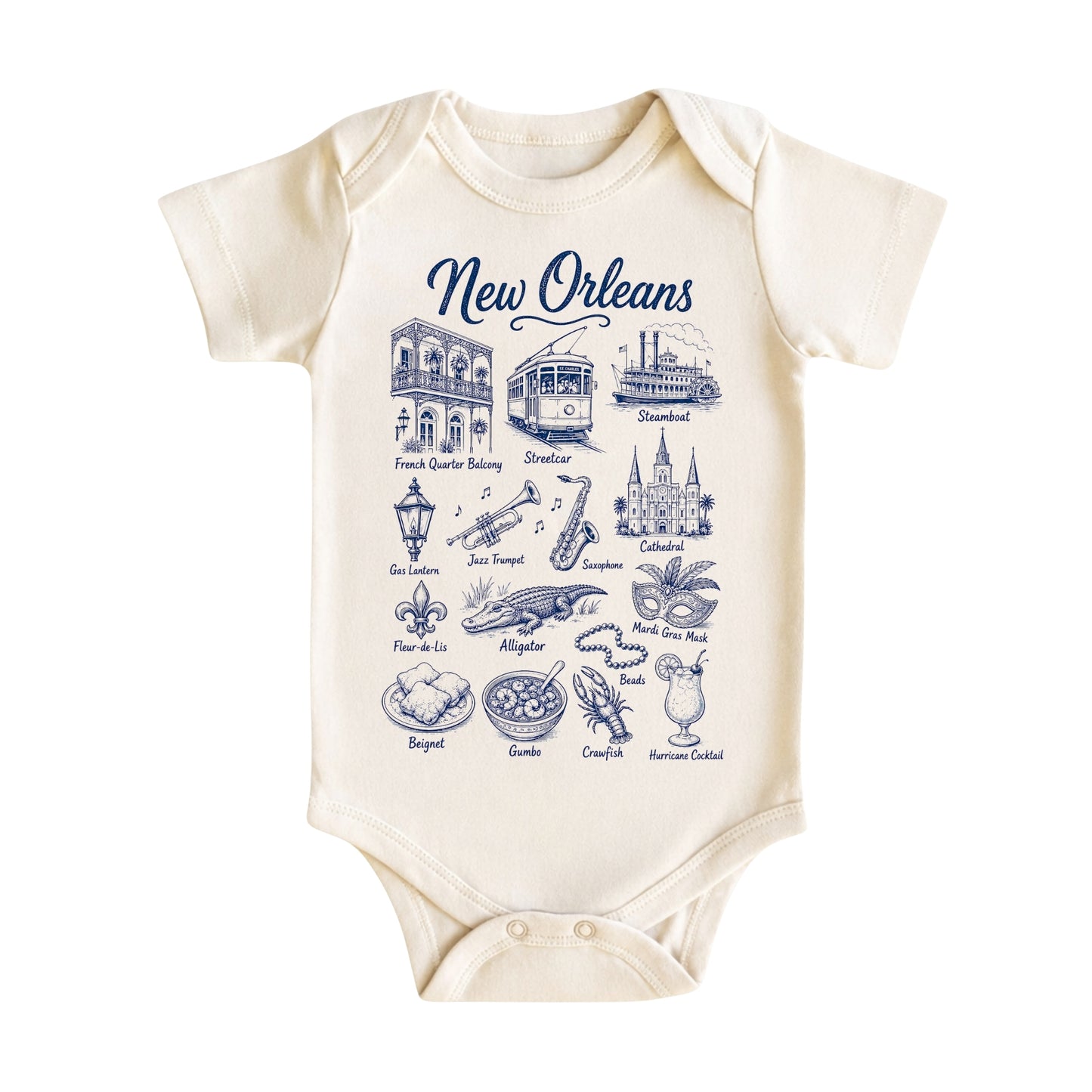 New Orleans Baby Bodysuit and T-Shirt