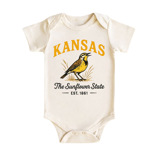 Kansas Baby Bodysuit for Baby Boys and Girls