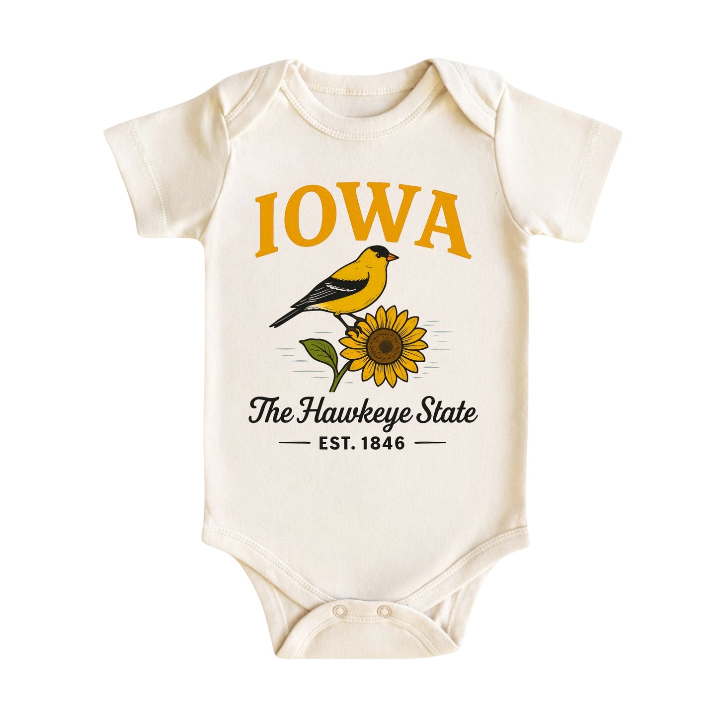 Iowa Baby Bodysuit for Baby Boys and Girls