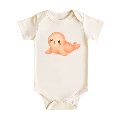 Watercolor Seal Baby Bodysuit
