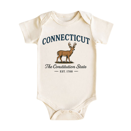 Connecticut Baby Bodysuit for Baby Boys and Girls