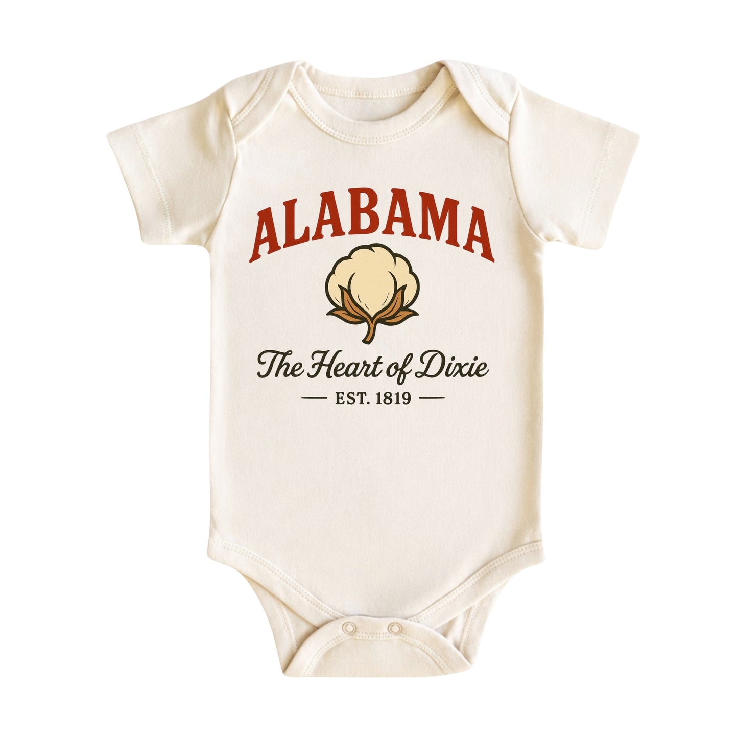 Alabama Baby Bodysuit for Baby Boys Girls, Birmingham Huntsville Montgomery Newborn Baby Hospital Outfit