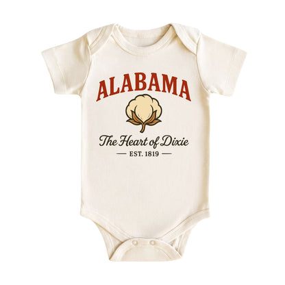 Alabama Baby Bodysuit for Baby Boys Girls, Birmingham Huntsville Montgomery Newborn Baby Hospital Outfit