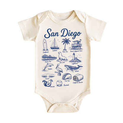San Diego Vacation Baby Bodysuit and T-Shirt