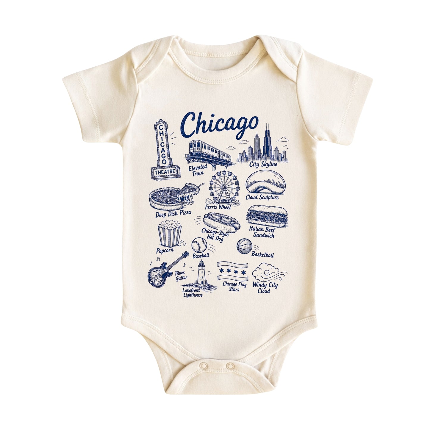 Chicago Baby Bodysuit and T-Shirt