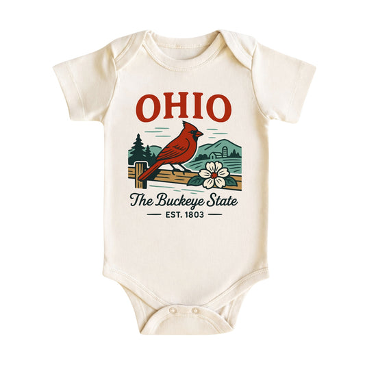 Ohio Baby Bodysuit for Baby Boys and Girls