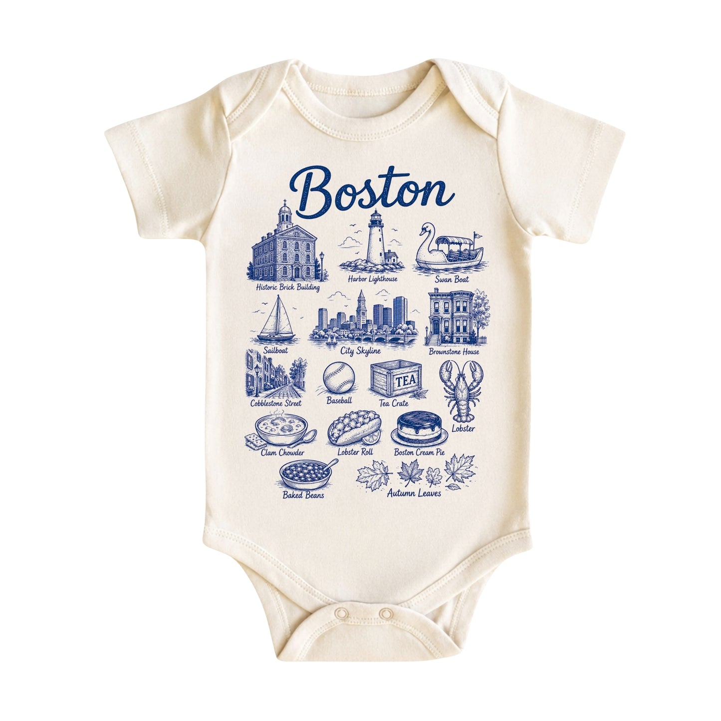Boston Vacation Baby Bodysuit and T-Shirt