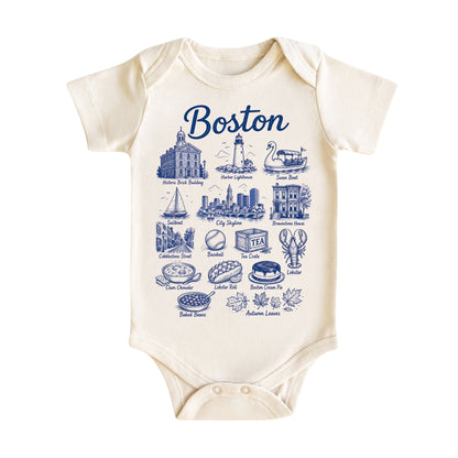 Boston Vacation Baby Bodysuit and T-Shirt