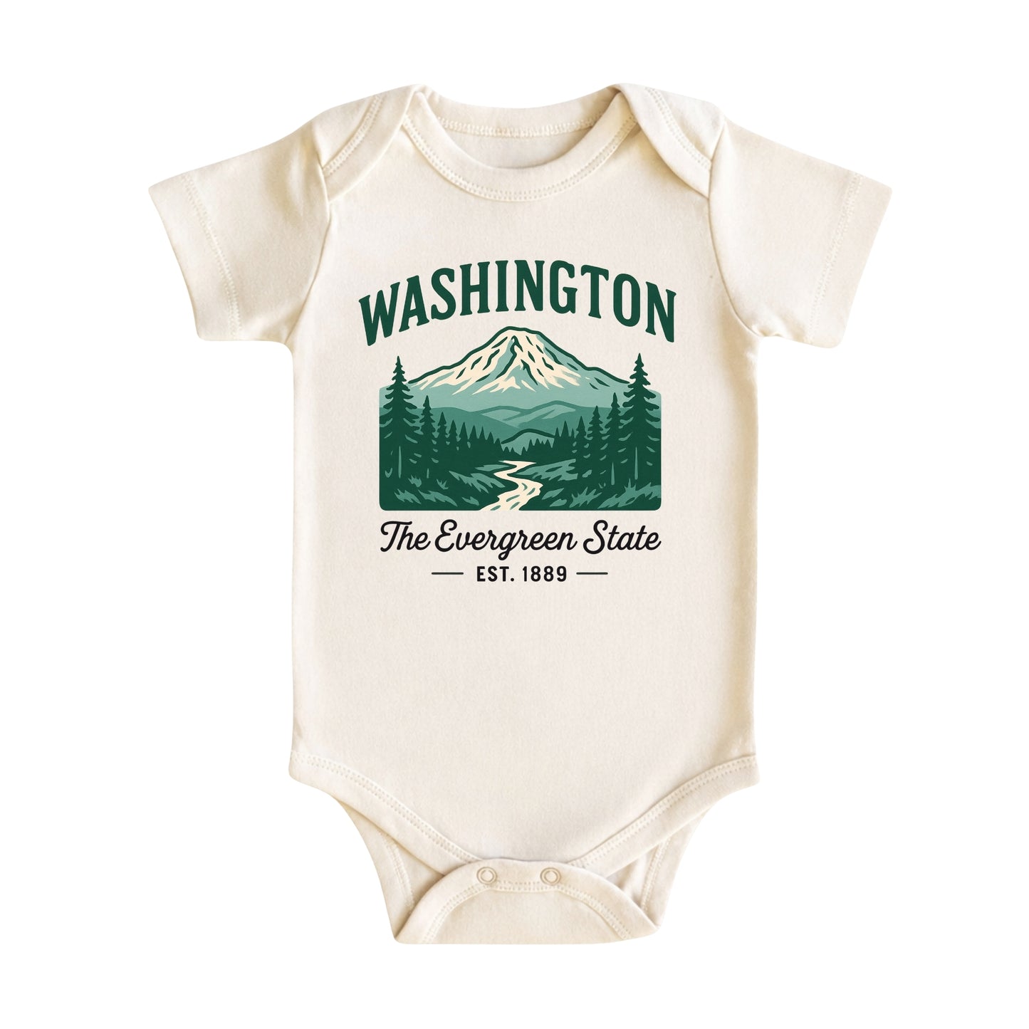 Washington Baby Bodysuit for Baby Boys Girls, Seattle Spokane Tacoma Newborn Baby Hospital Outfit