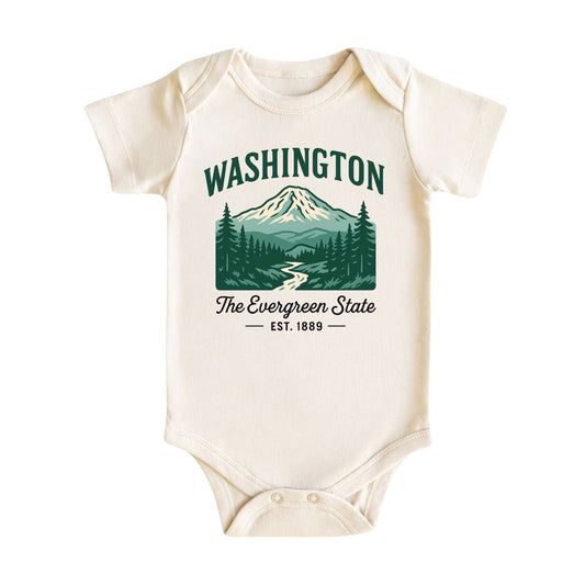 Washington Baby Bodysuit for Baby Boys Girls, Seattle Spokane Tacoma Newborn Baby Hospital Outfit
