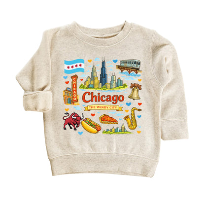 Chicago The Windy City Kids T-Shirt