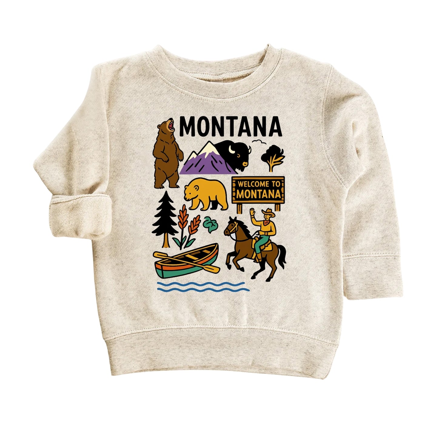 Montana Big Sky Adventure Kids T-Shirt
