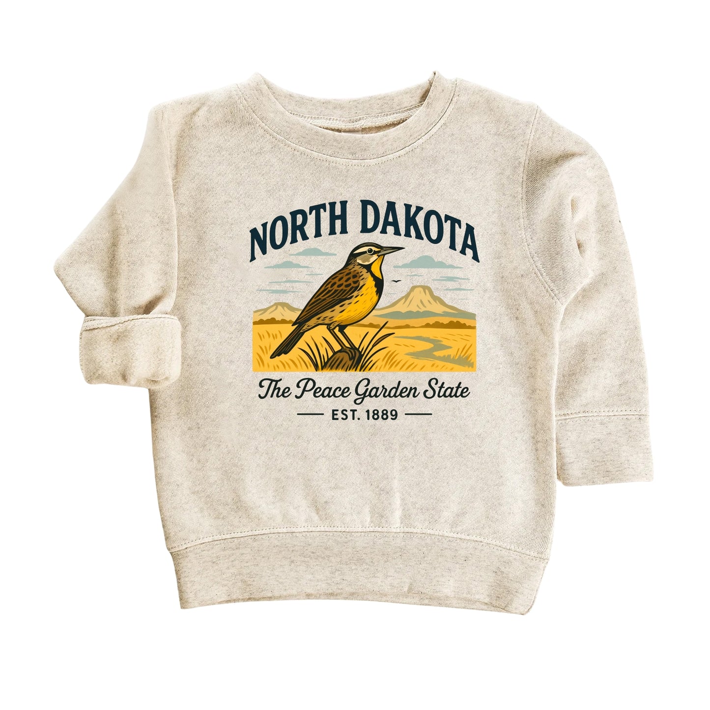 North Dakota Baby Bodysuit for Baby Boys and Girls