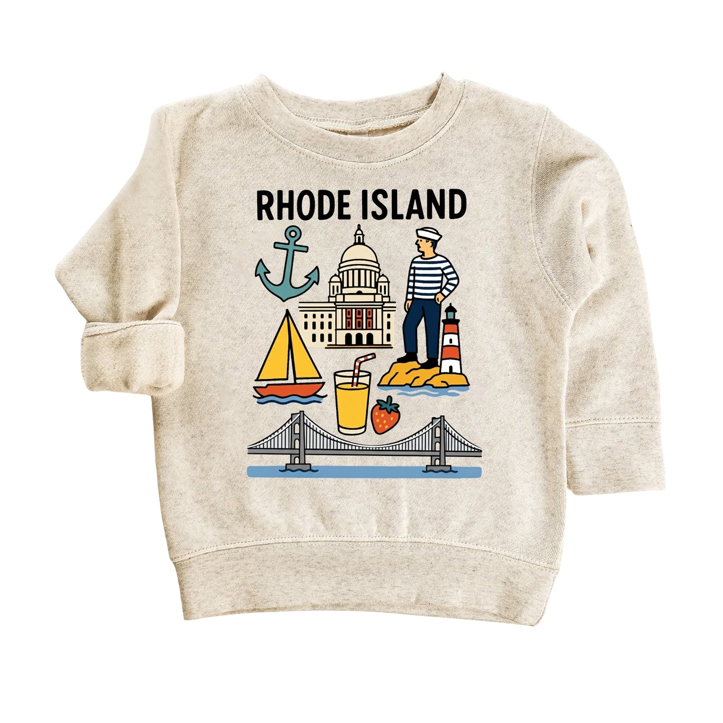 Rhode Island Ocean State Kids T-Shirt