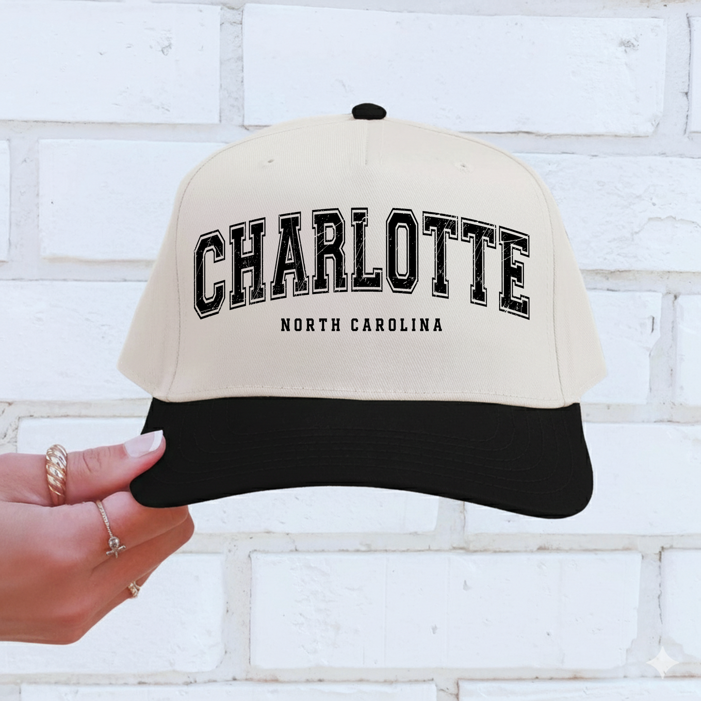 Charlotte North Carolina Vintage Trucker Hat