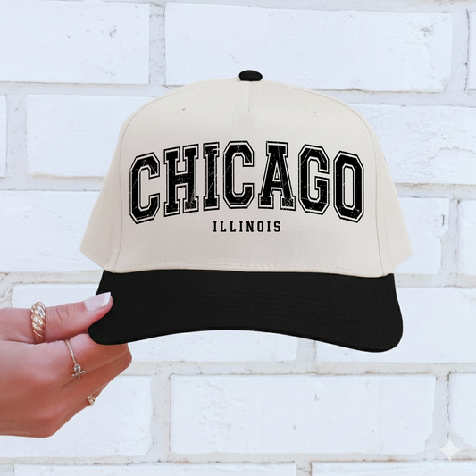 Chicago Illinois Vintage Trucker Hat