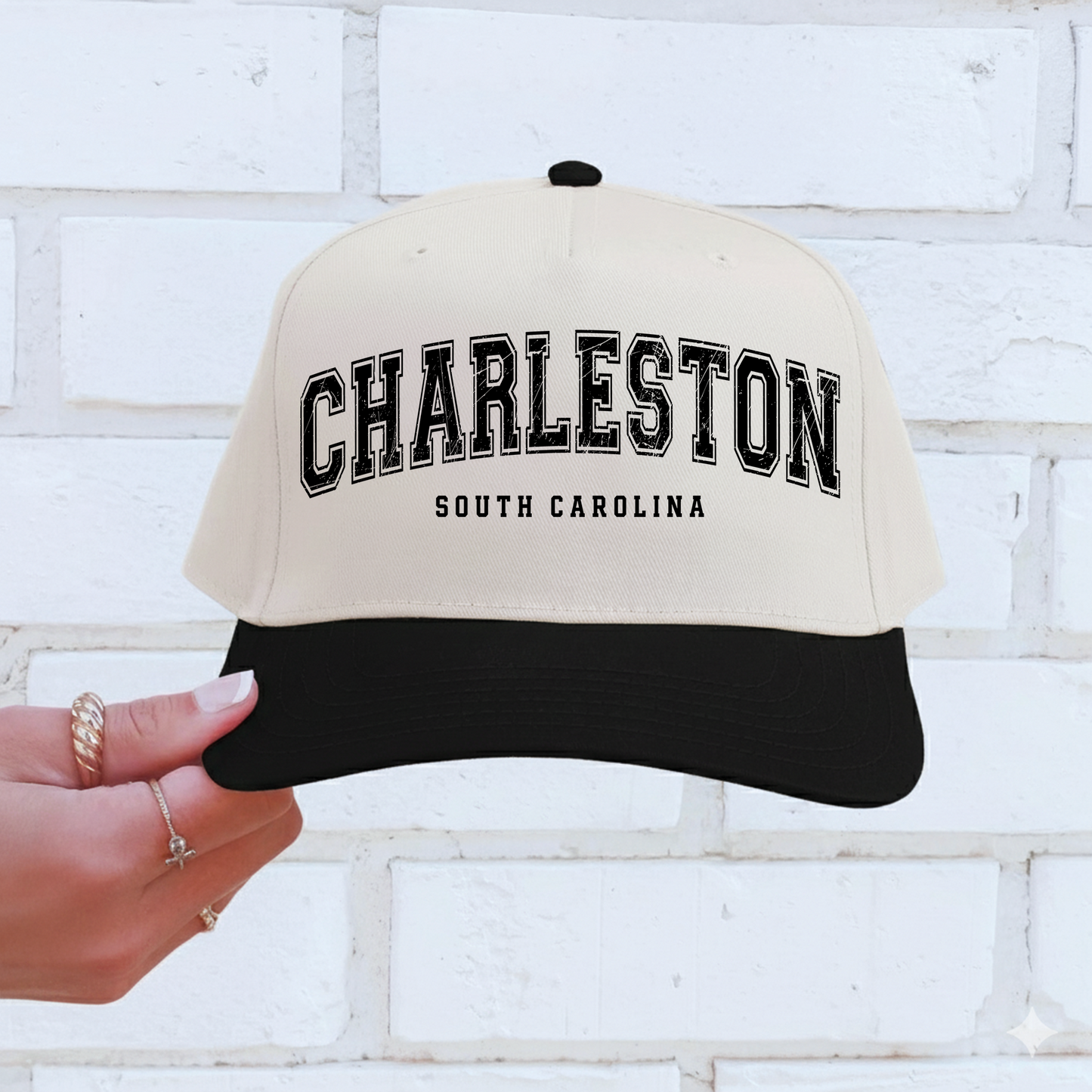 Charleston South Carolina Vintage Trucker Hat