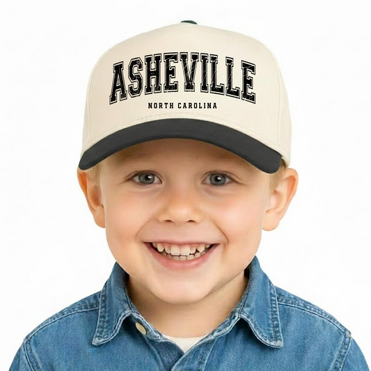 Asheville North Carolina Kids Trucker Hat