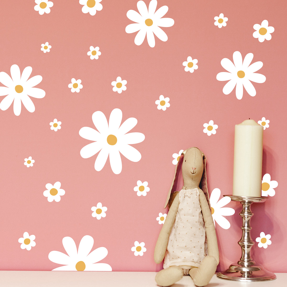 Cute Daisy Decals Removable Kids Wall Sticker