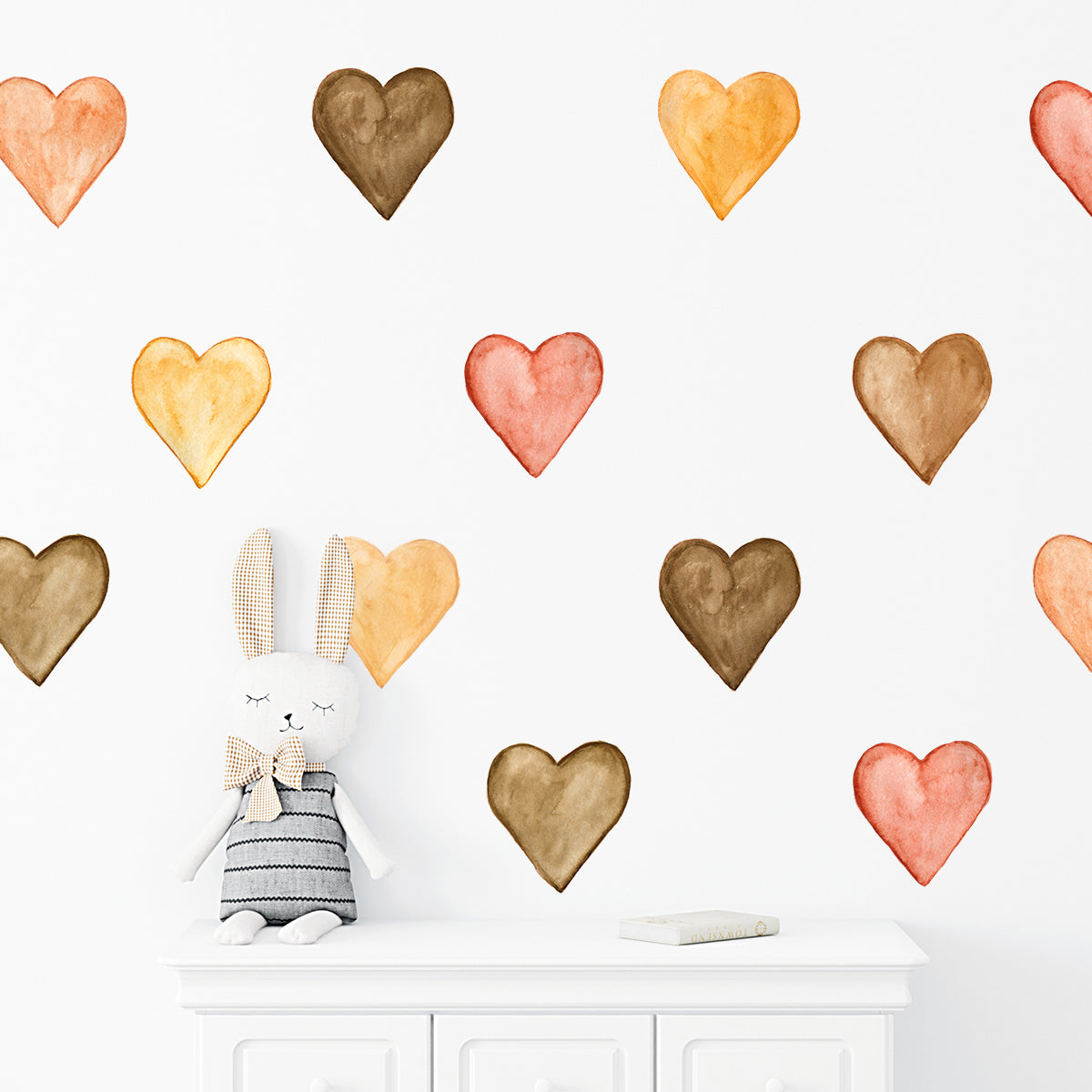 Boho Hearts Wall Decal Stickers