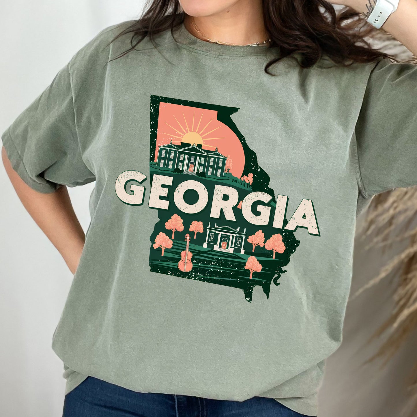 Georgia State Vintage Shirt