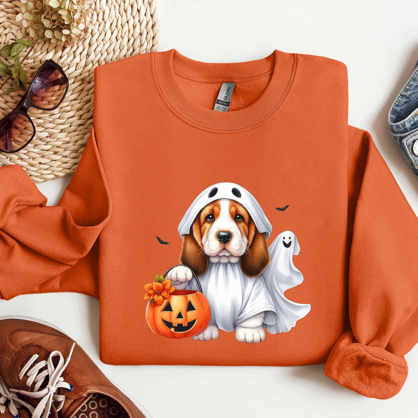 Beagle Ghost Halloween Sweatshirt