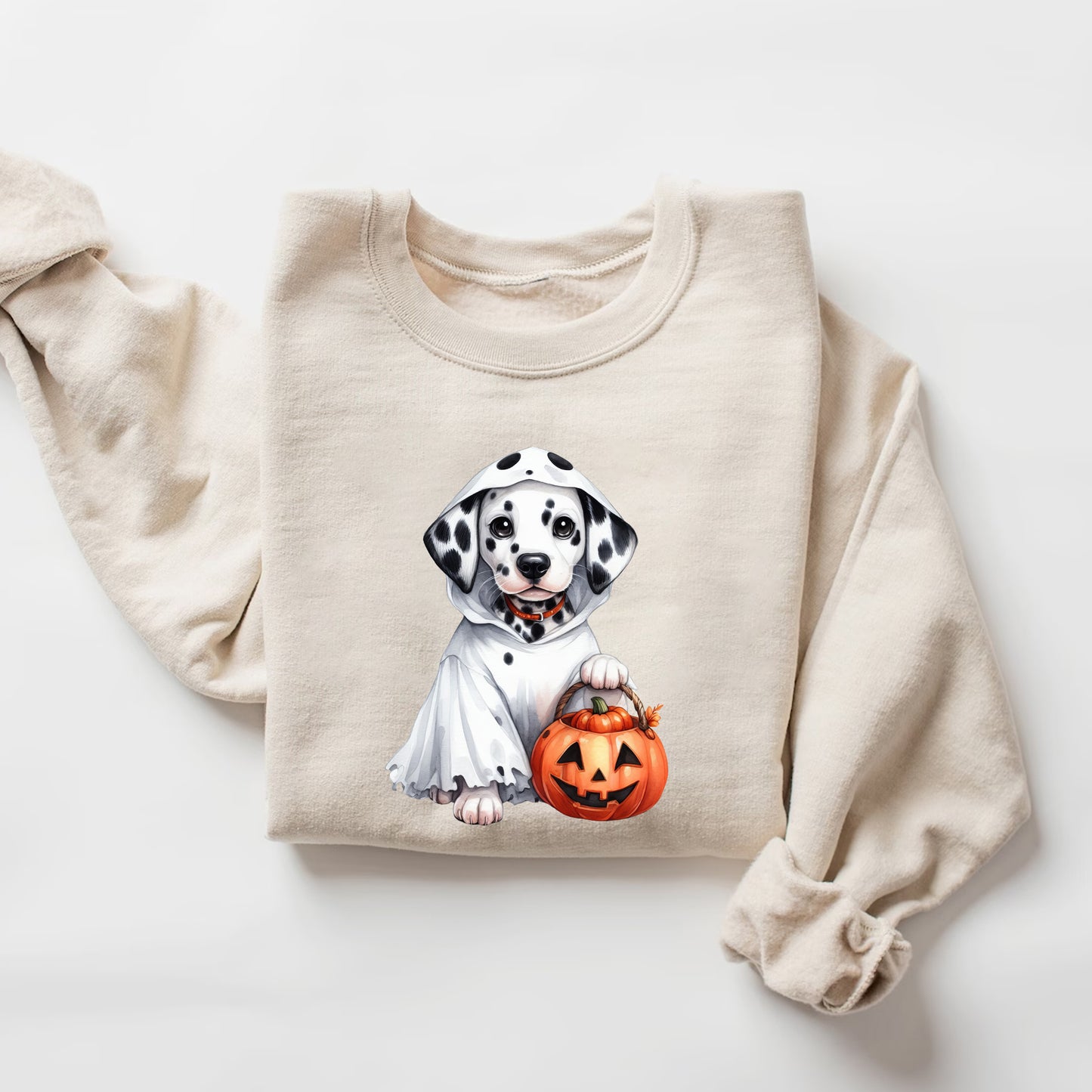 Dalmatian Ghost Halloween Sweatshirt