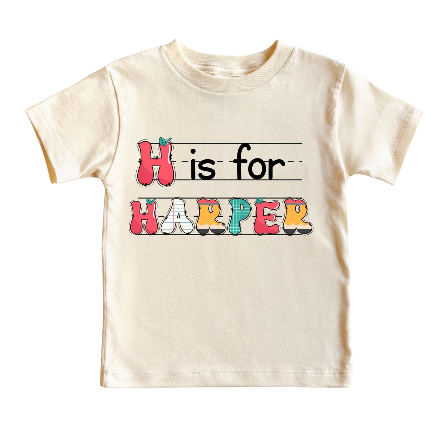 Custom Kids Name Back To School Shirt