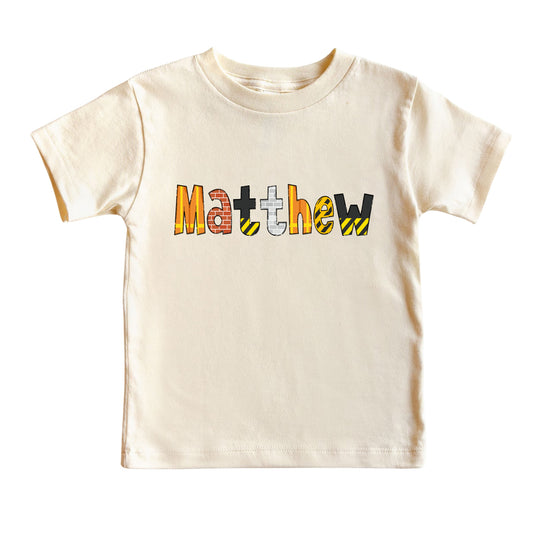 Custom Kids Name Construction Shirt