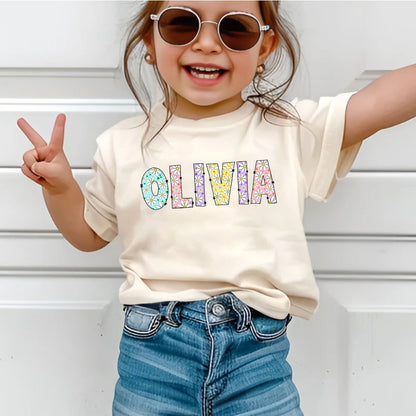 Custom Kids Name Daisy Shirt