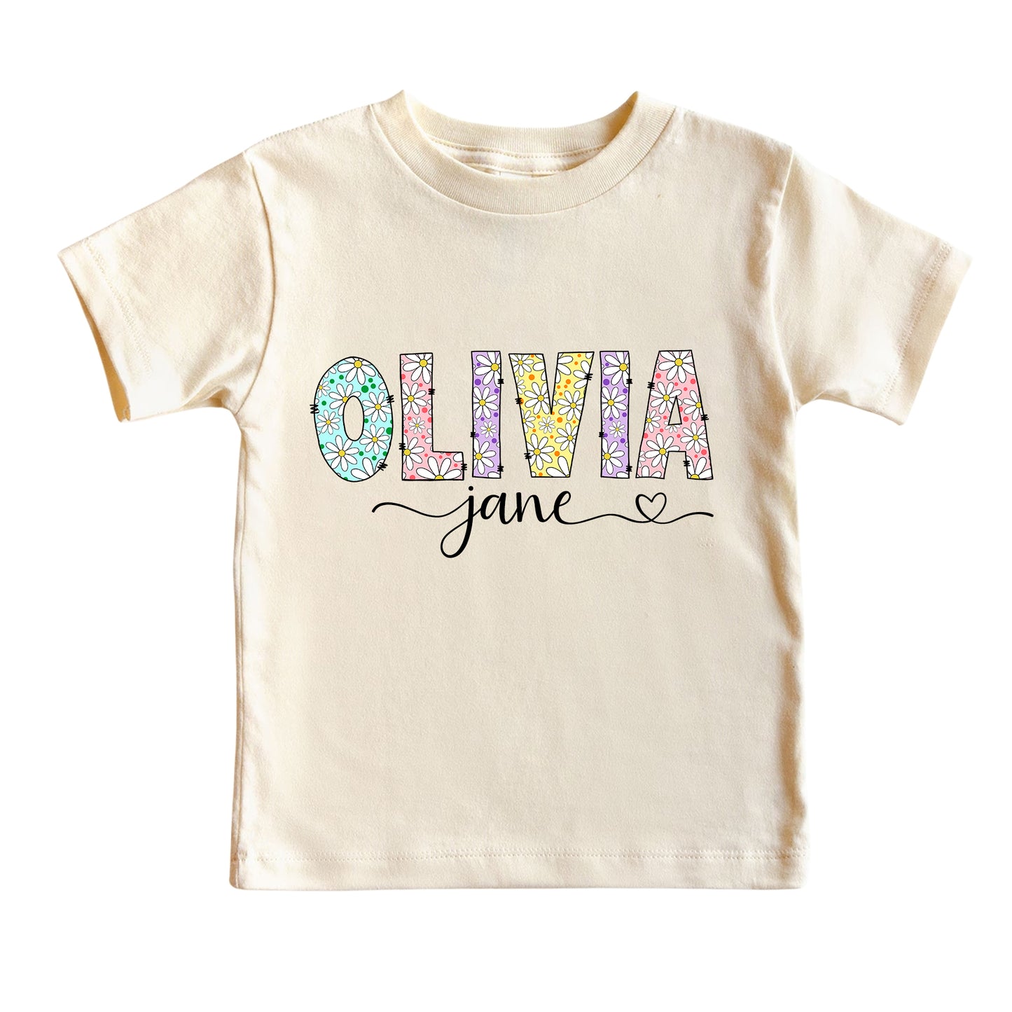 Custom Baby Name Daisy Bodysuit