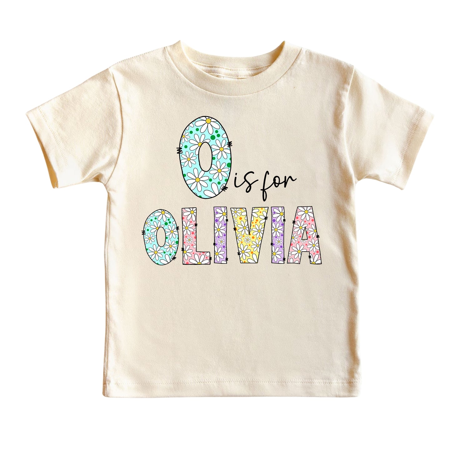 Custom Kids Name Daisy Shirt