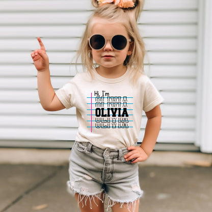 Custom Kids Name Notebook Shirt