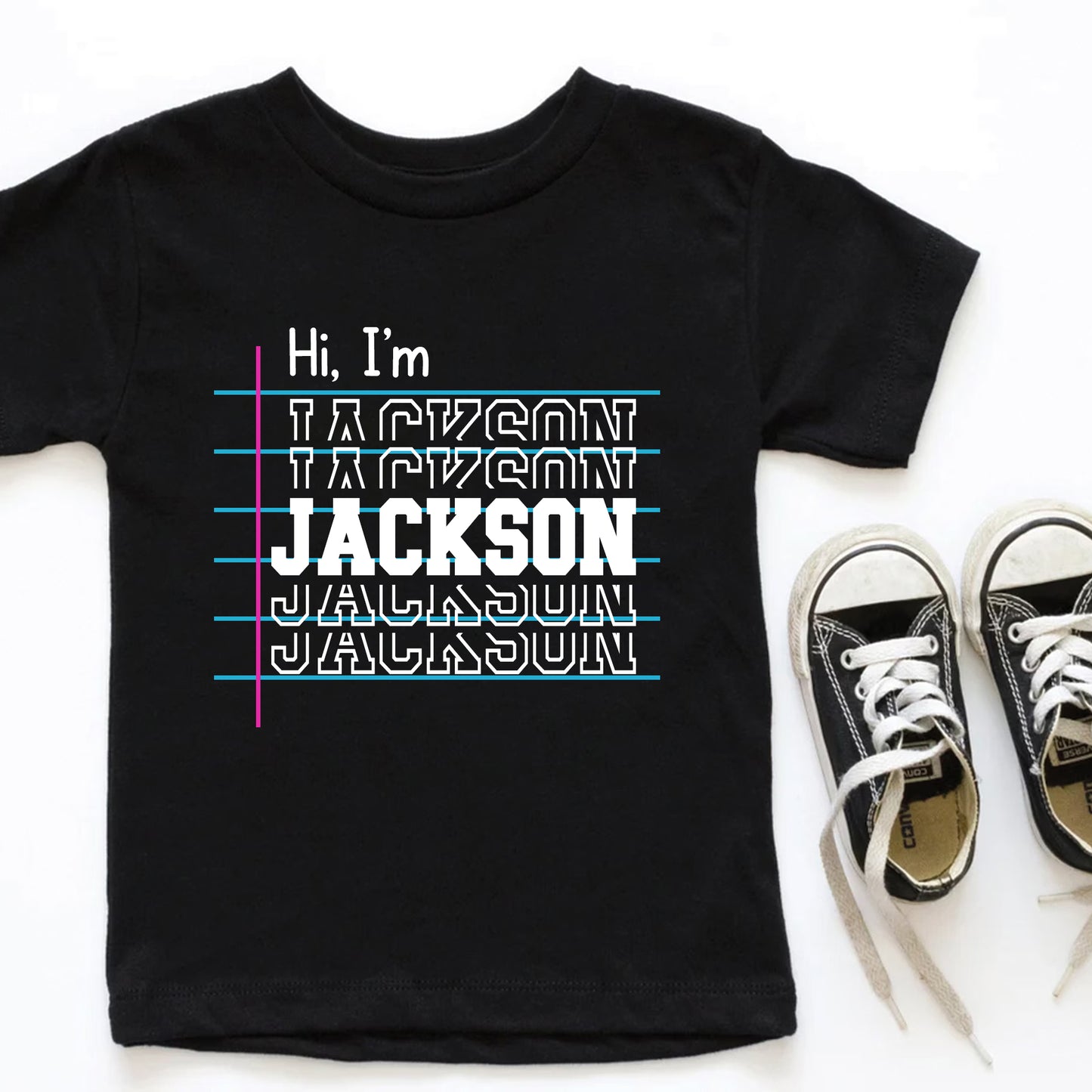 Custom Kids Name Notebook Shirt