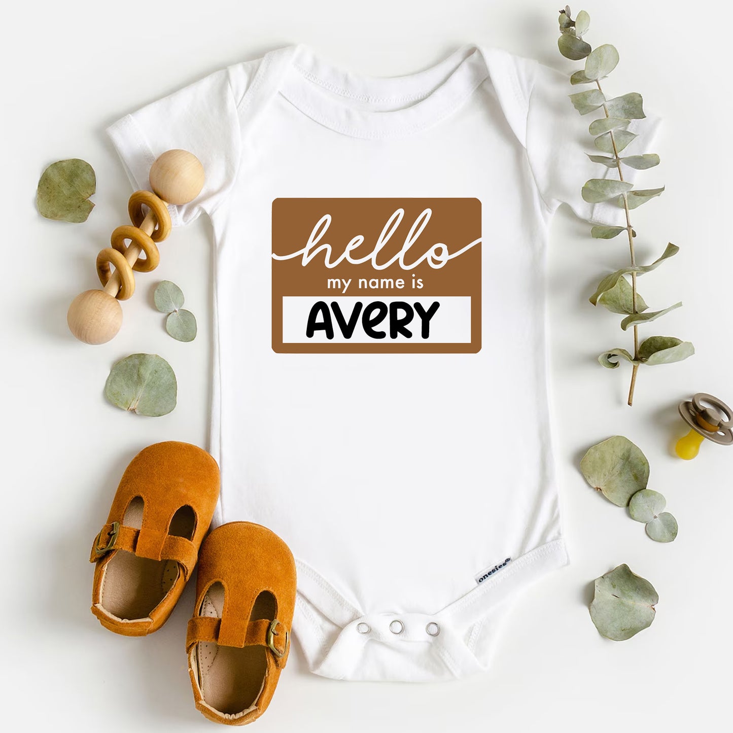 Hello My Name Is Custom Kids Name Shirt