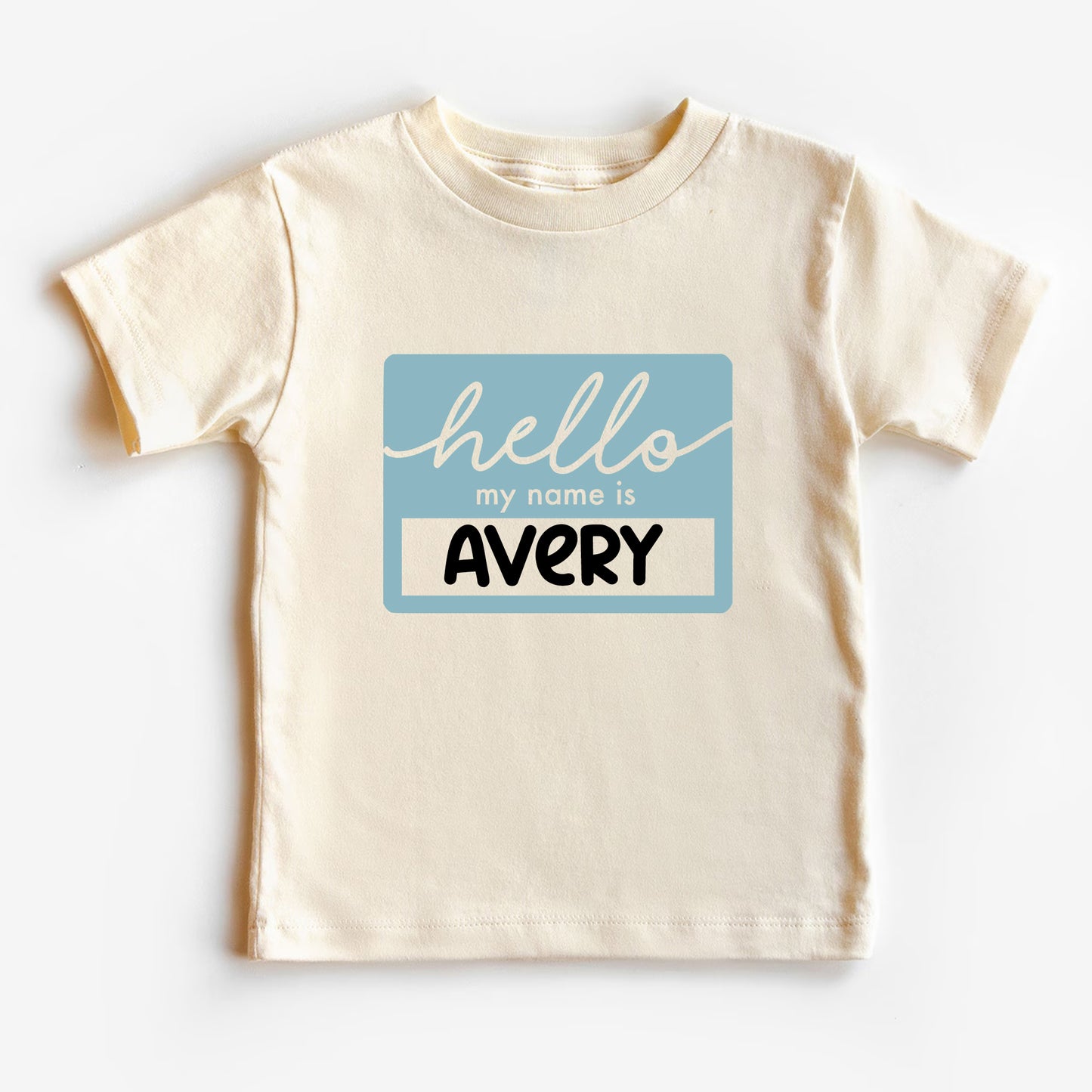 Hello My Name Is Custom Baby Bodysuit