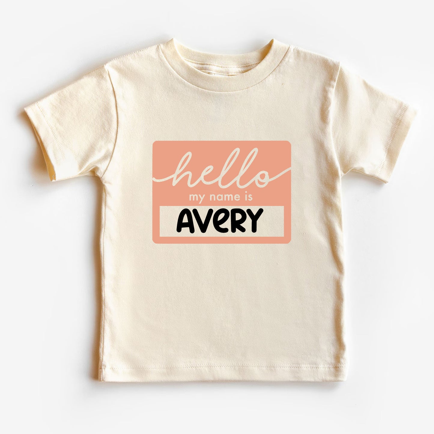 Hello My Name Is Custom Baby Bodysuit