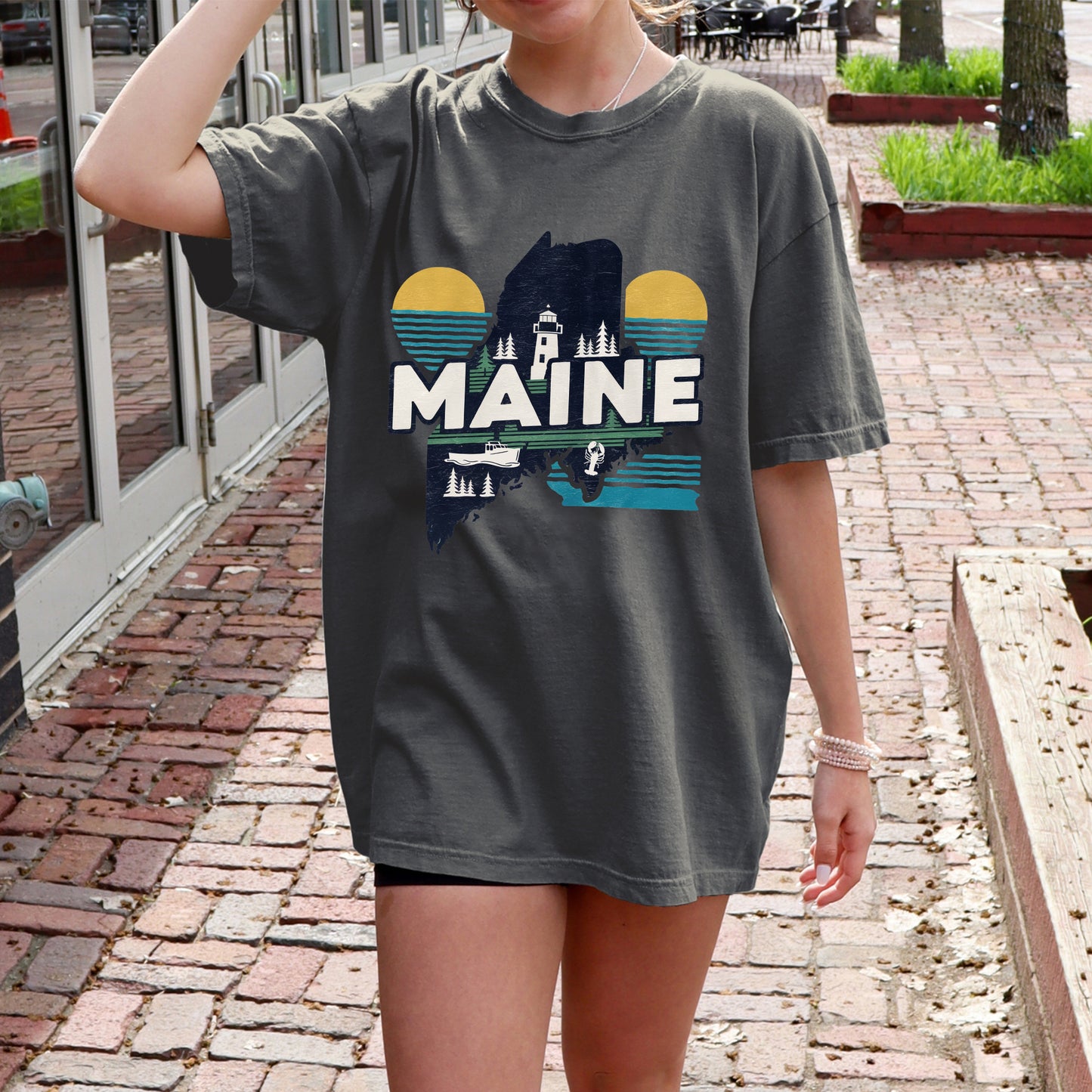 Maine State Vintage Shirt